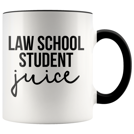 Law School Student Gifts, Coffee Mug, Two Tone Accent Cup, Birthday Gift for Men and Women