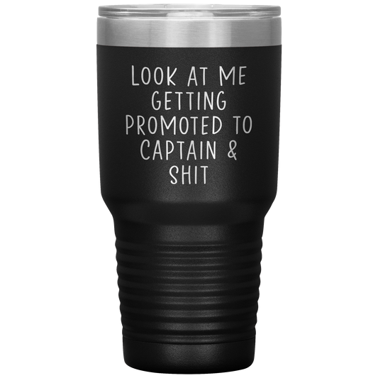 Captain Promotion Tumbler, Captain Promotion Doni, Travel Coffee Mug, Compleanno Regali per Uomini e Donne