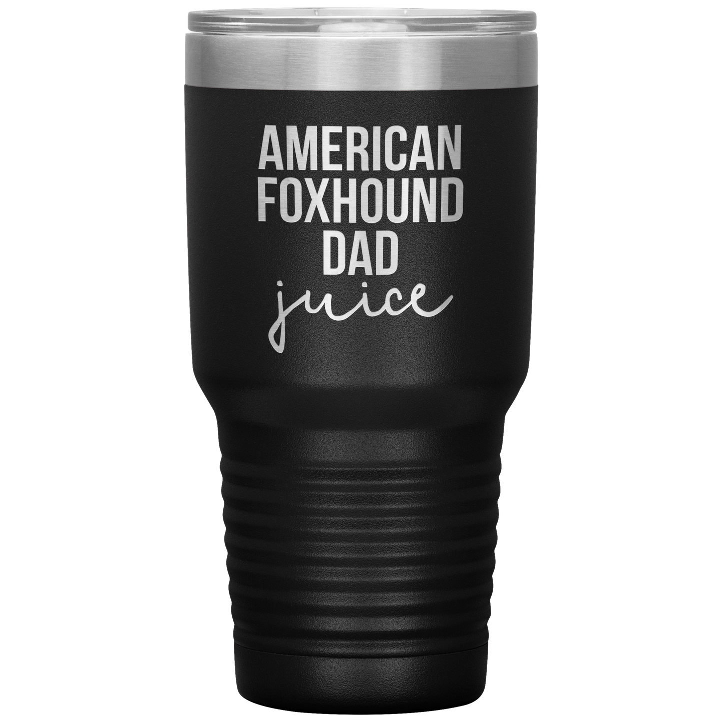 American Foxhound Dad Tumbler, Funny Travel Coffee Mug, Birthday Gifts for Men and Women