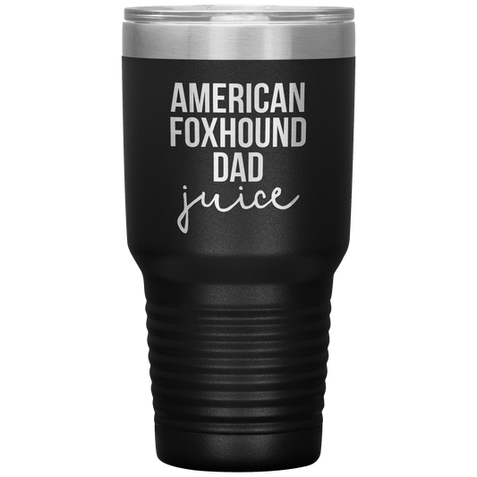 American Foxhound Dad Tumbler, Funny Travel Coffee Mug, Birthday Gifts for Men and Women