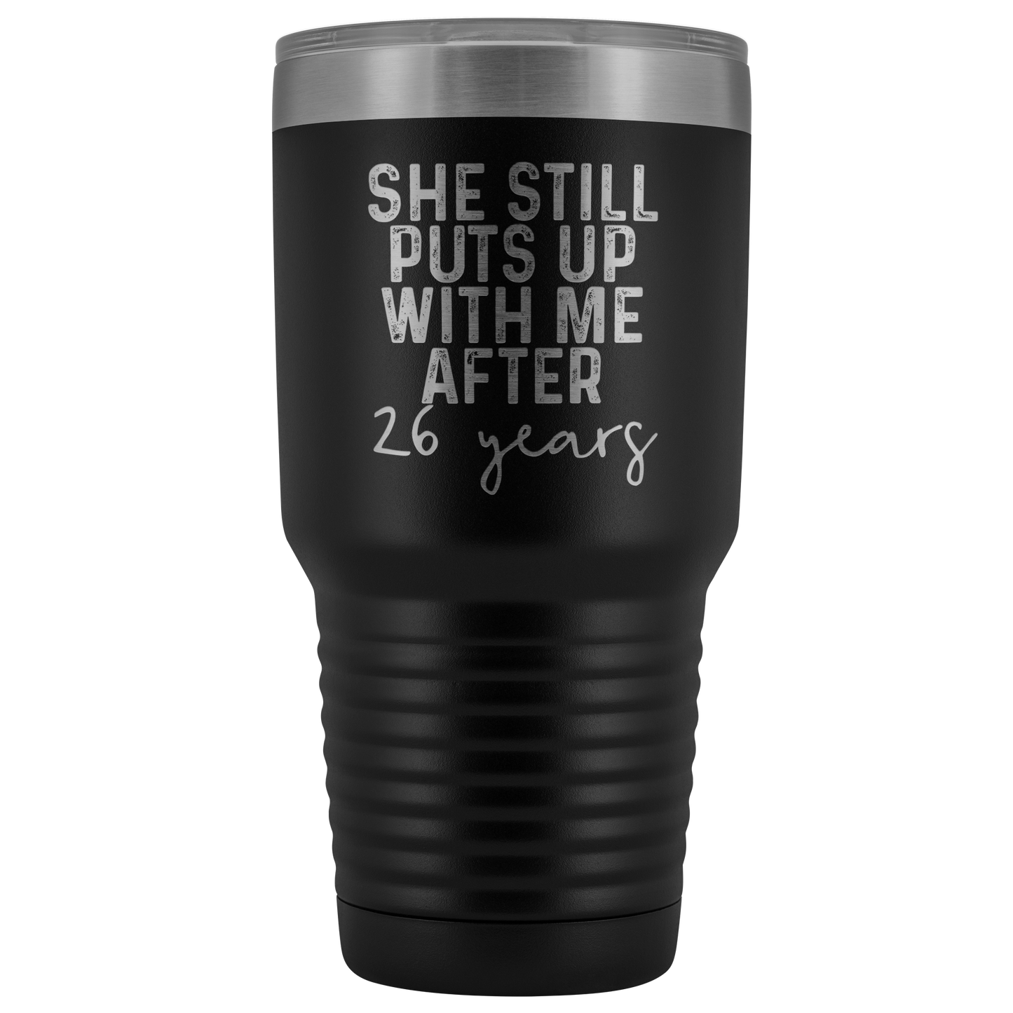 26th Wedding Anniversary, 26th Anniversary Gifts for Husband, 26 Wedding Anniversary for Men, Tumbler Mug