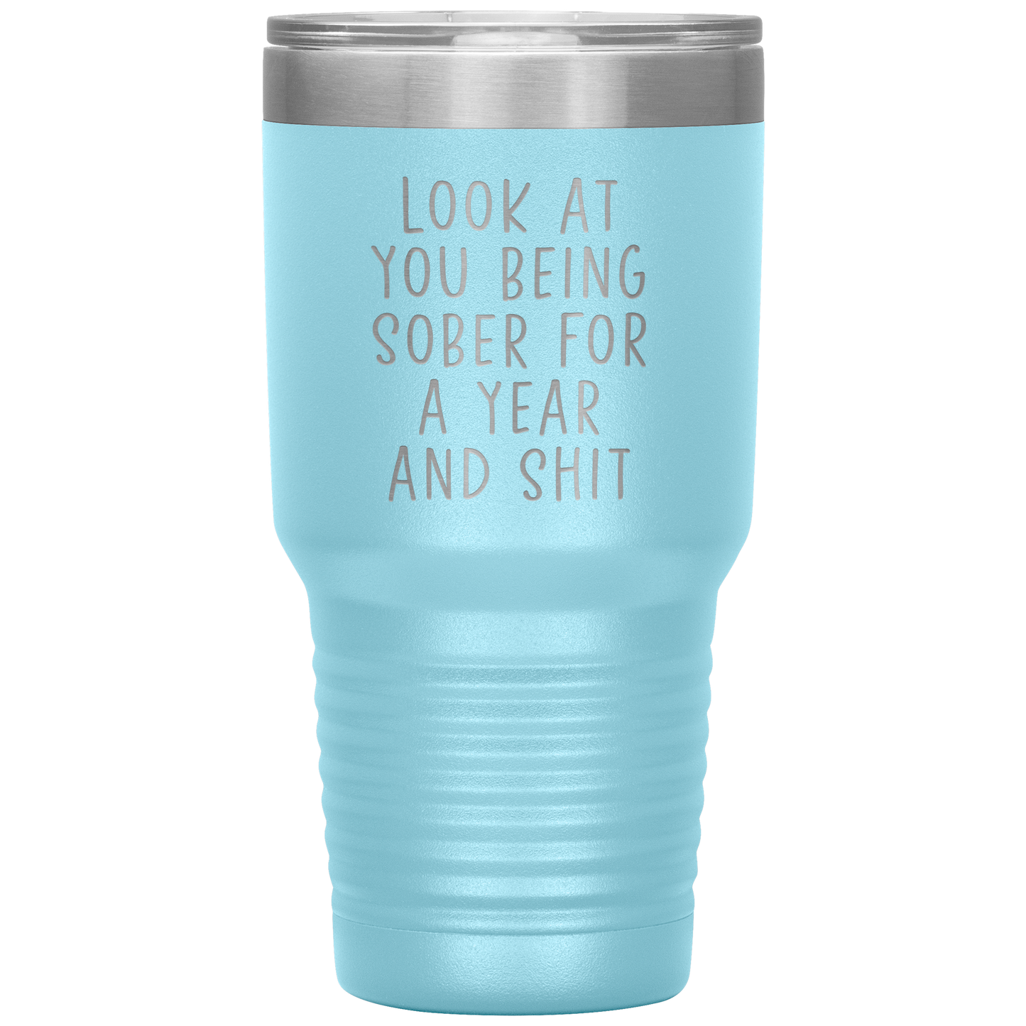 1 Year Sober Tumbler, 1 Year Sober Gifts, 1 Year Sober Coffee Mug, Sobriety Gifts for Men and Women