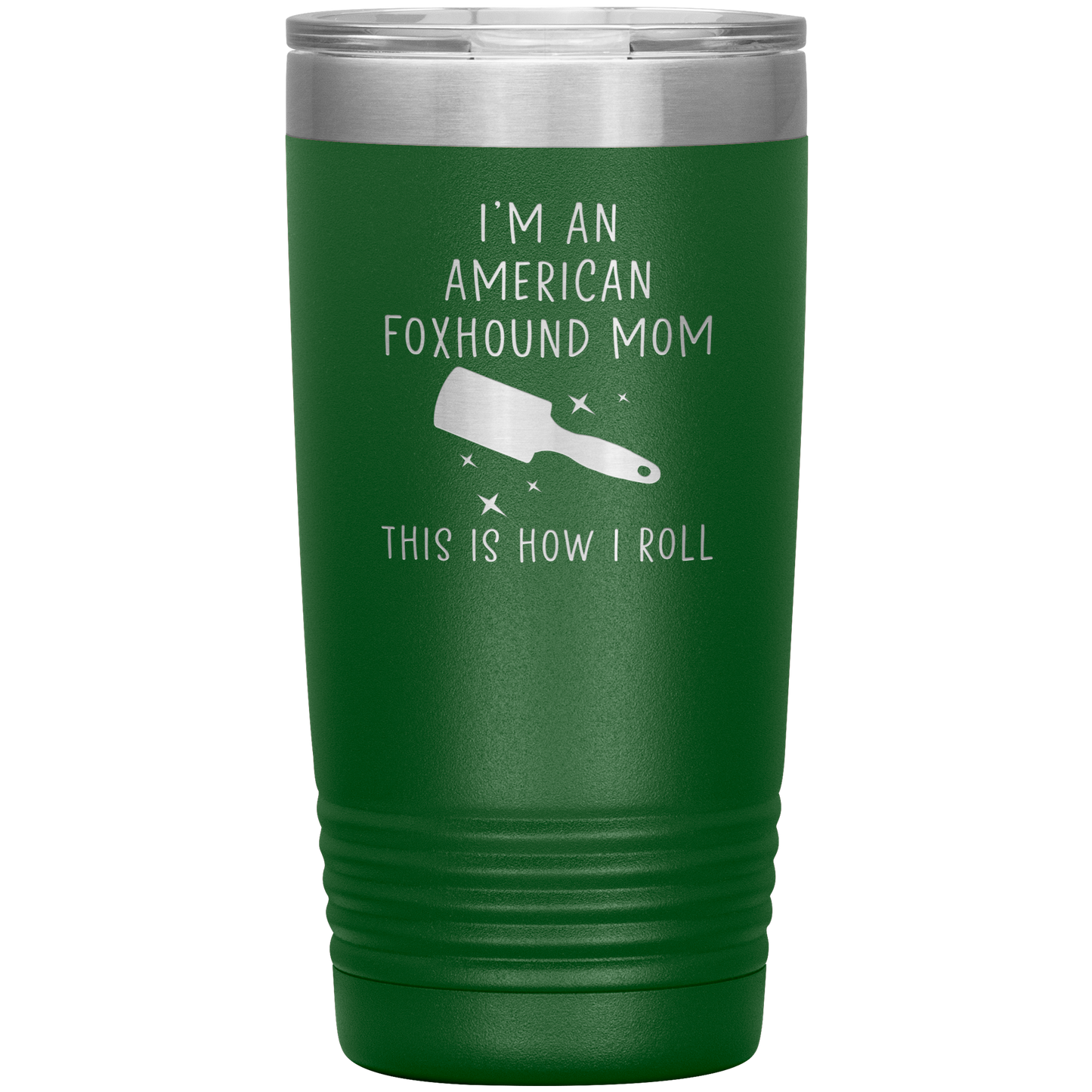 American Foxhound Mom Tumbler, Funny Travel Coffee Mug, Birthday Gifts for Men and Women