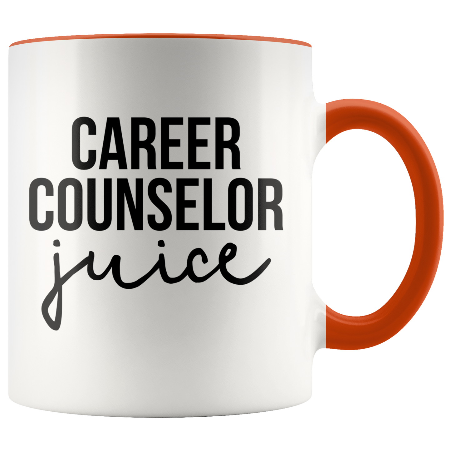 Career counselor Gifts, Coffee Mug, Two Tone Accent Cup, Birthday Gift for Men and Women