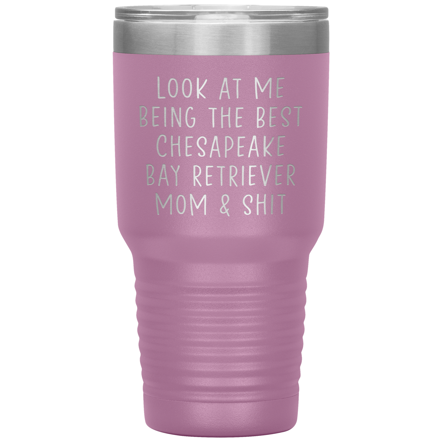 Chesapeake Bay Retriever Mom Tumbler, Funny Travel Coffee Mug, Birthday Gifts for Men and Women