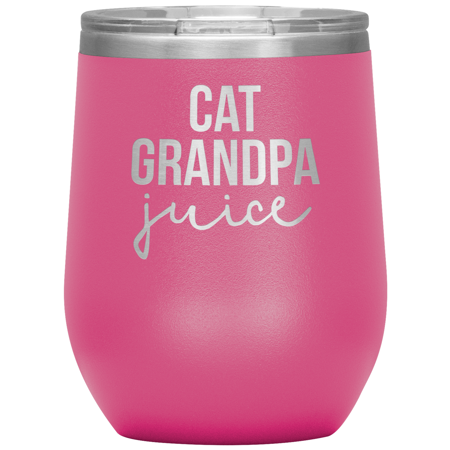 Cat Grandpa Wine Tumbler, Cat Grandpa Gifts, Travel Wine Cup, Birthday Gifts for Men and Women