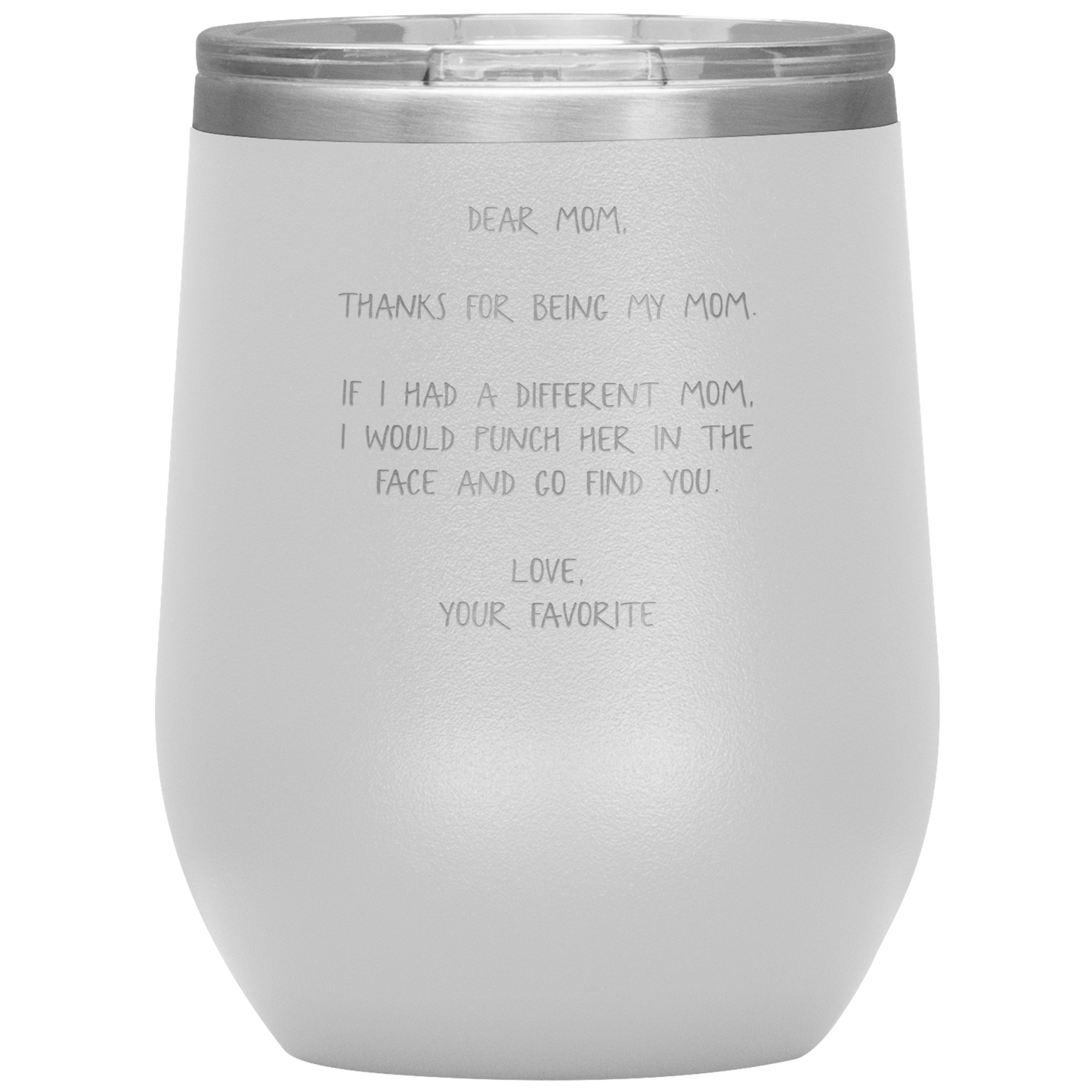 Mom Wine Tumbler, Funny Travel Wine Cup, Birthday Gifts for Men and Women