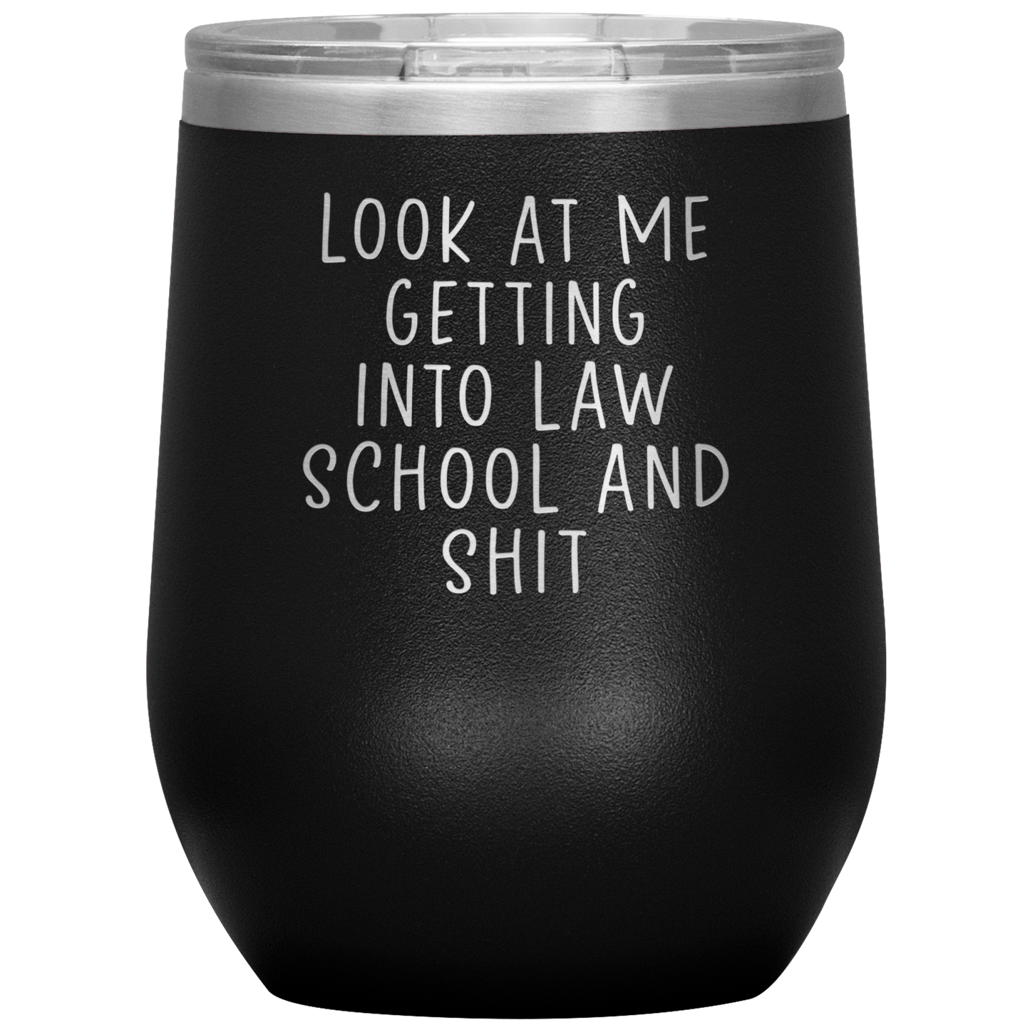 Law School Student Wine Tumbler, Law School Student Gifts, Travel Wine Cup, Birthday Gifts for Men and Women