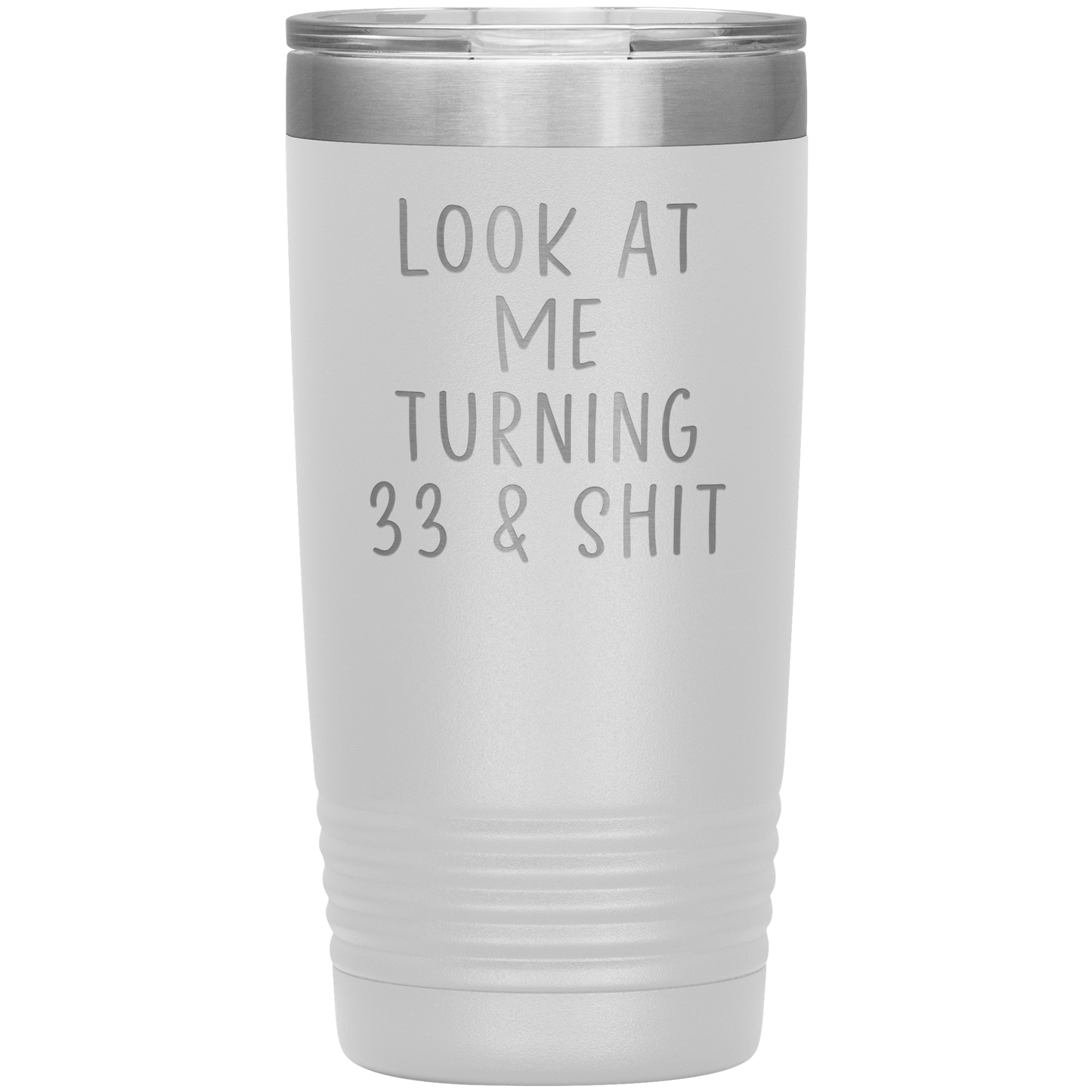 33ème anniversaire Tumbler, 33ème anniversaire des cadeaux, Café de voyage, cadeaux d'anniversaire pour hommes et femmes