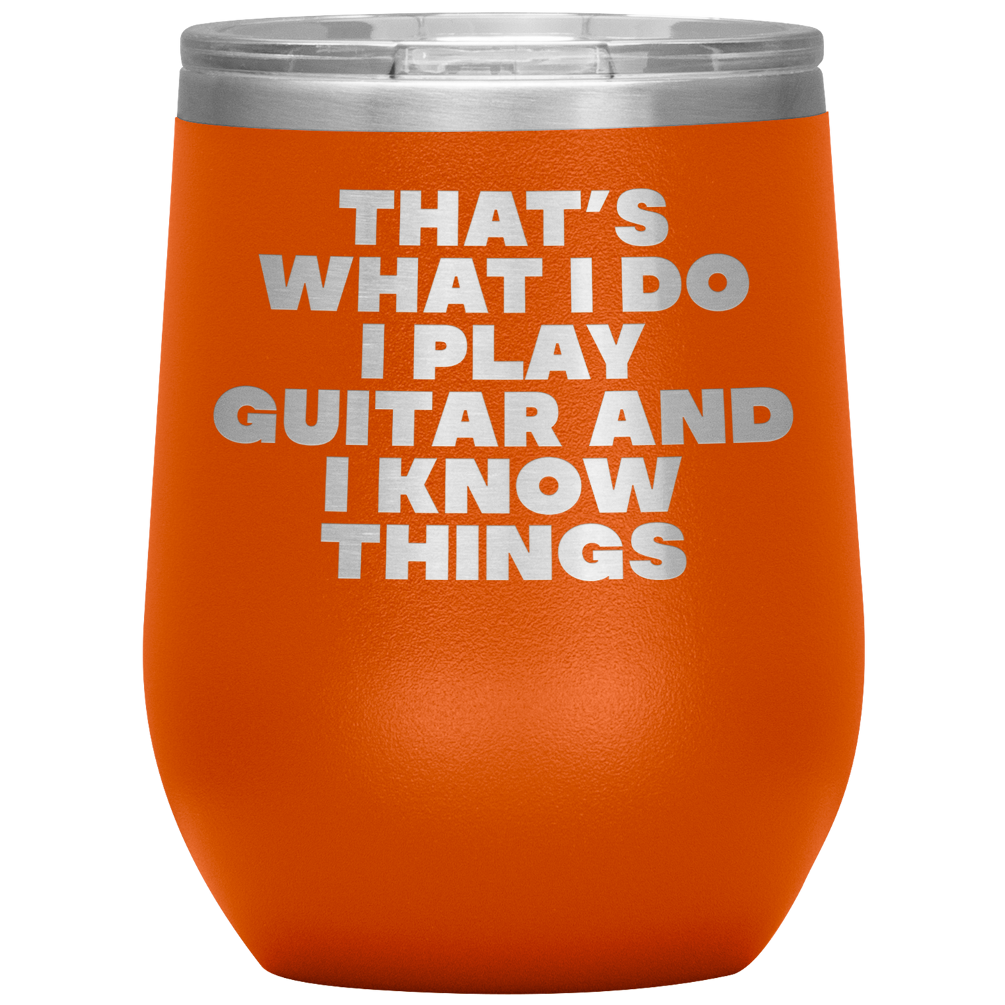 Guitarist Wine Tumbler, Guitarist Gifts, Travel Wine Cup, Birthday Gifts for Men and Women