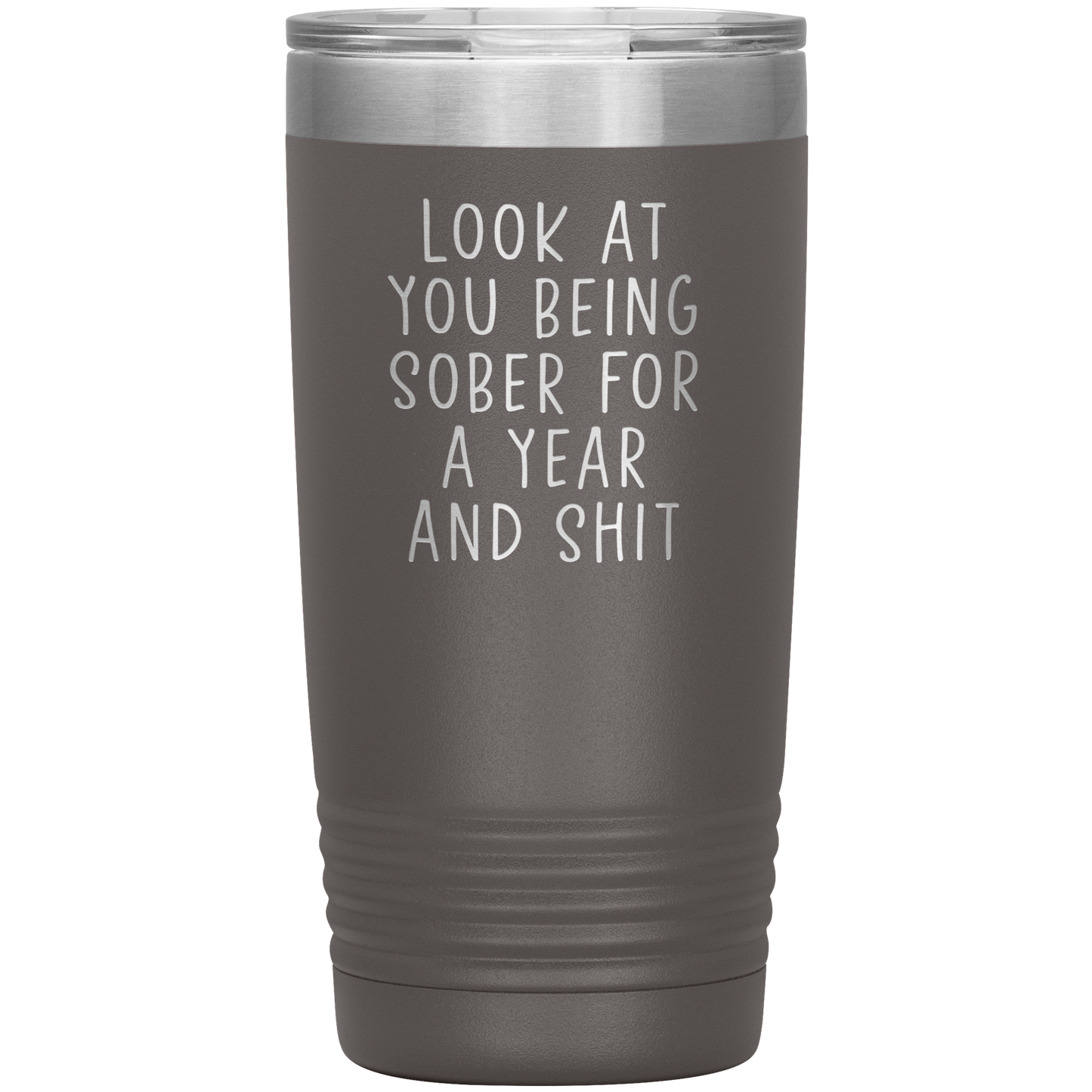 1 Year Sober Tumbler, 1 Year Sober Gifts, 1 Year Sober Coffee Mug, Sobriety Gifts for Men and Women