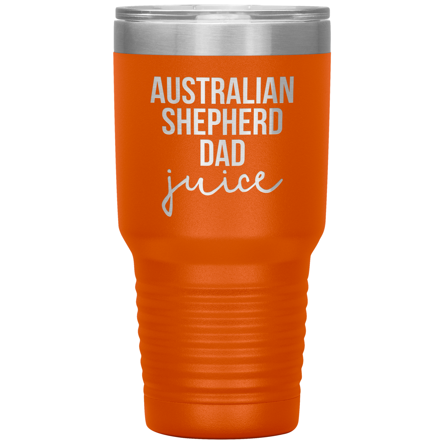 Australian Shepherd Dad Tumbler, Funny Travel Coffee Mug, Birthday Gifts for Men and Women