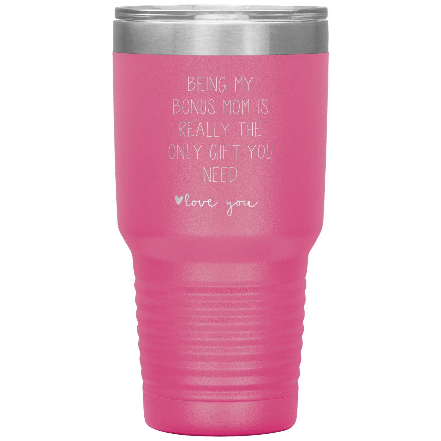 Bonus Mom Tumbler, Bonus Mom Gifts, Travel Coffee Mug, Birthday Gifts for Men and Women