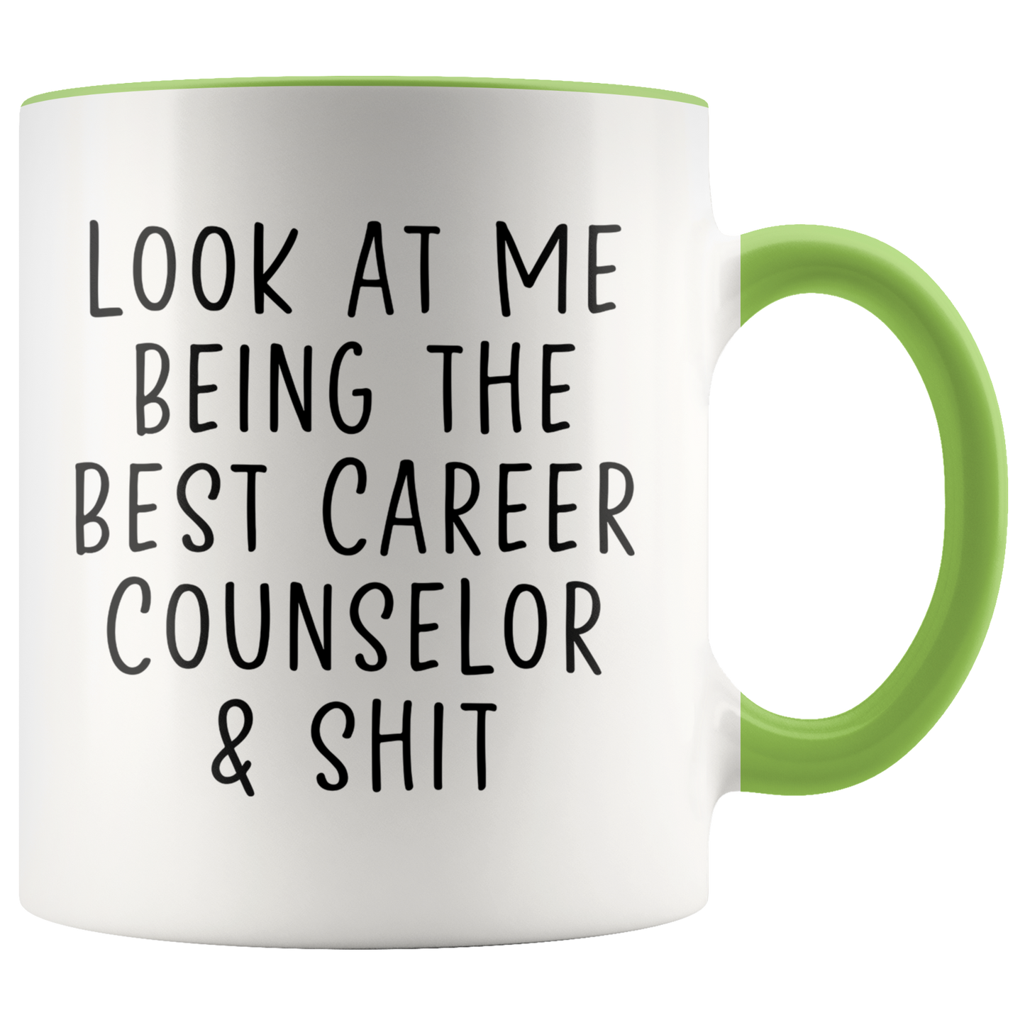 Career counselor Gifts, Coffee Mug, Two Tone Accent Cup, Birthday Gift for Men and Women