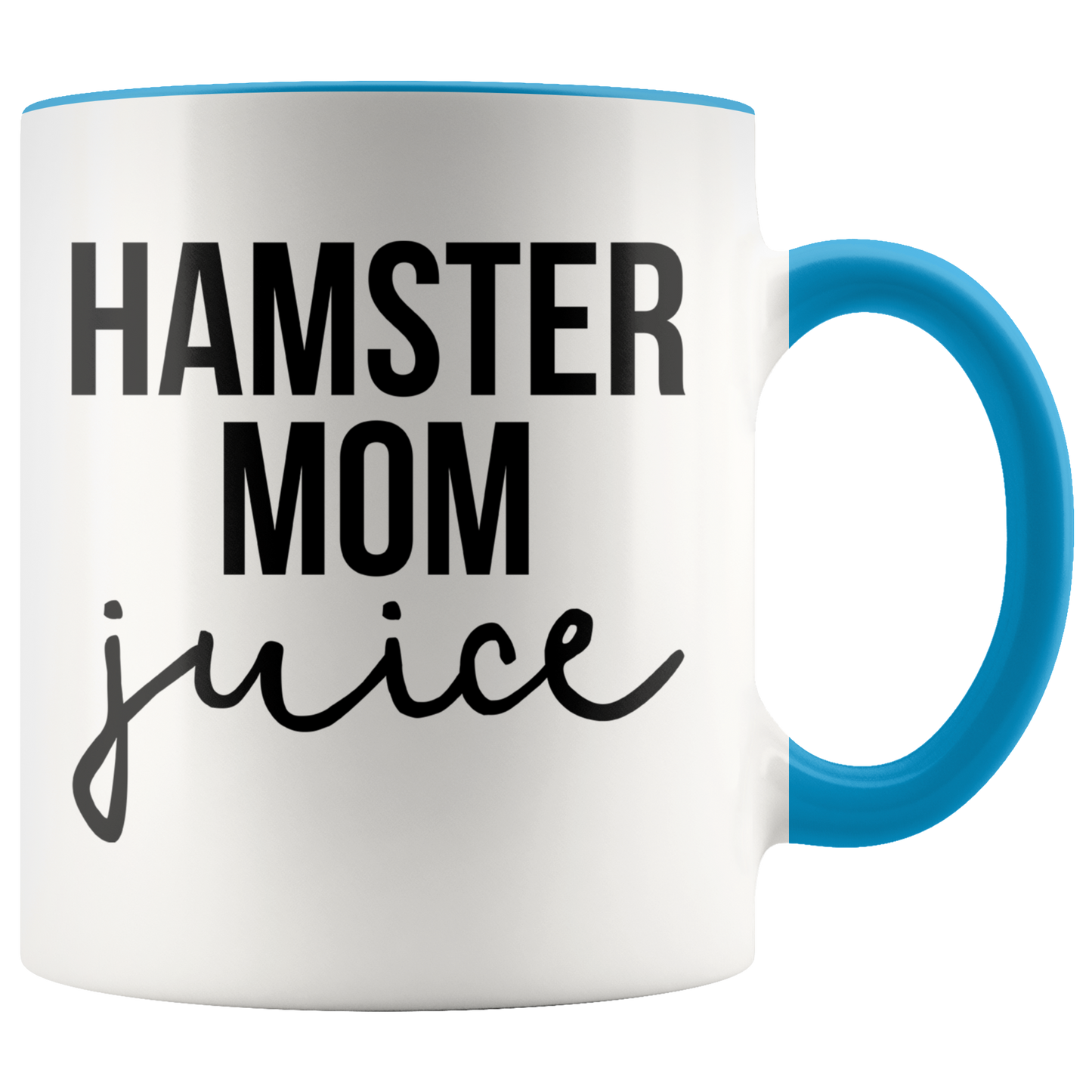 Hamster Mom Gifts, Coffee Mug, Two Tone Accent Cup, Birthday Gift for Men and Women