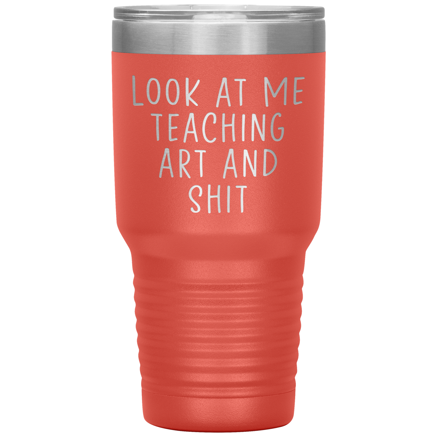 Professeur d’art Tumbler, Cadeaux professeur d’art, tasse de café de voyage, cadeaux d’anniversaire pour les hommes et les femmes