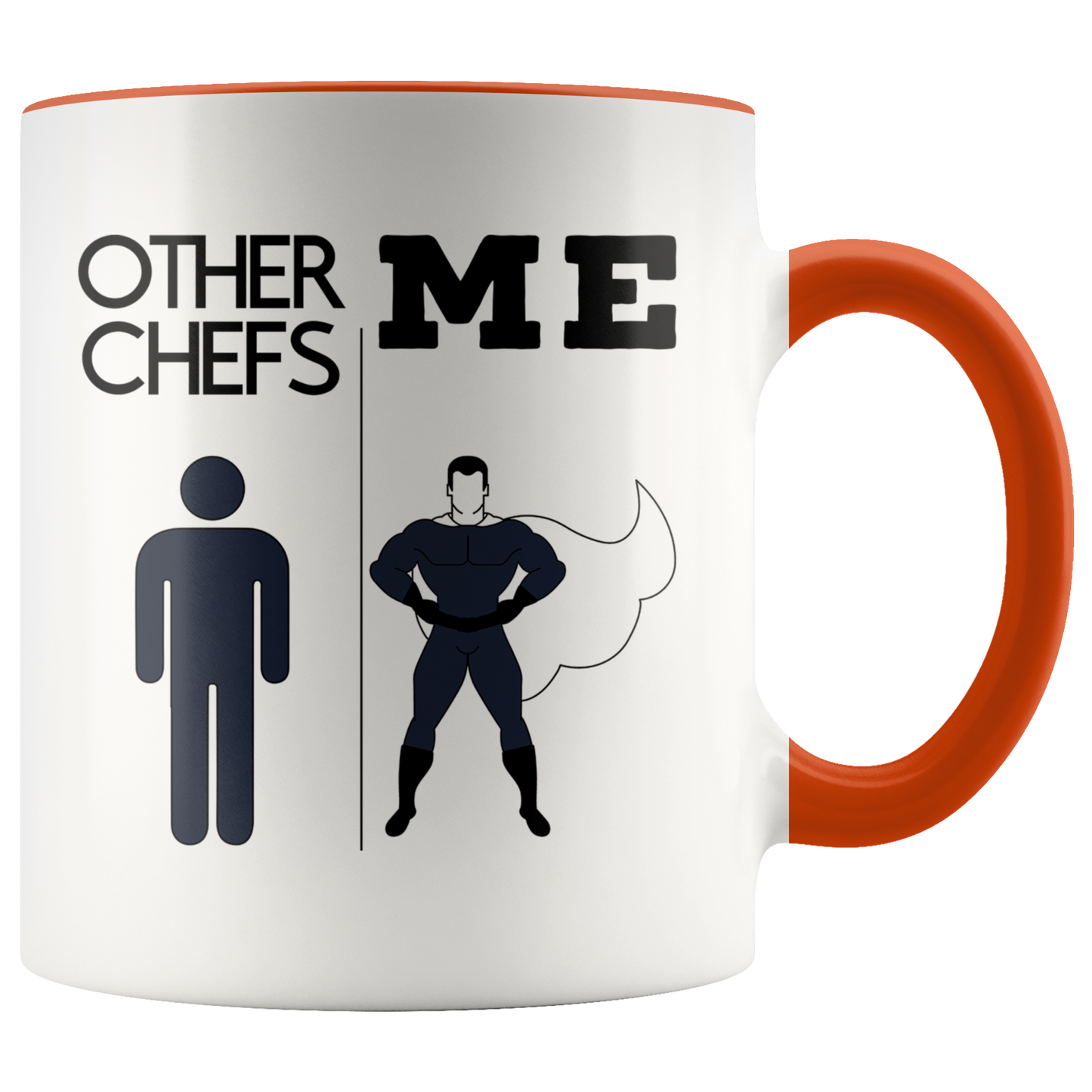 Chef Gifts, Funny Coffee Mug, Appreciation Two Tone Accent Cup, Birthday Gift for Men and Women