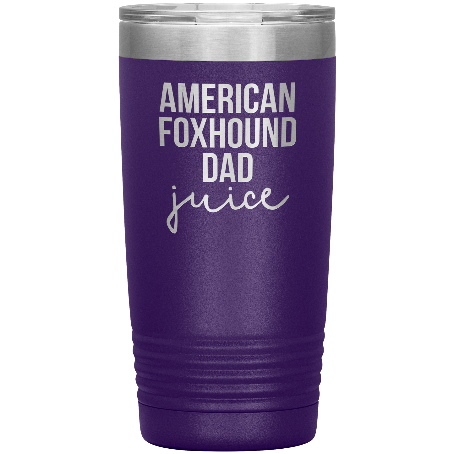 American Foxhound Dad Tumbler, Funny Travel Coffee Mug, Birthday Gifts for Men and Women