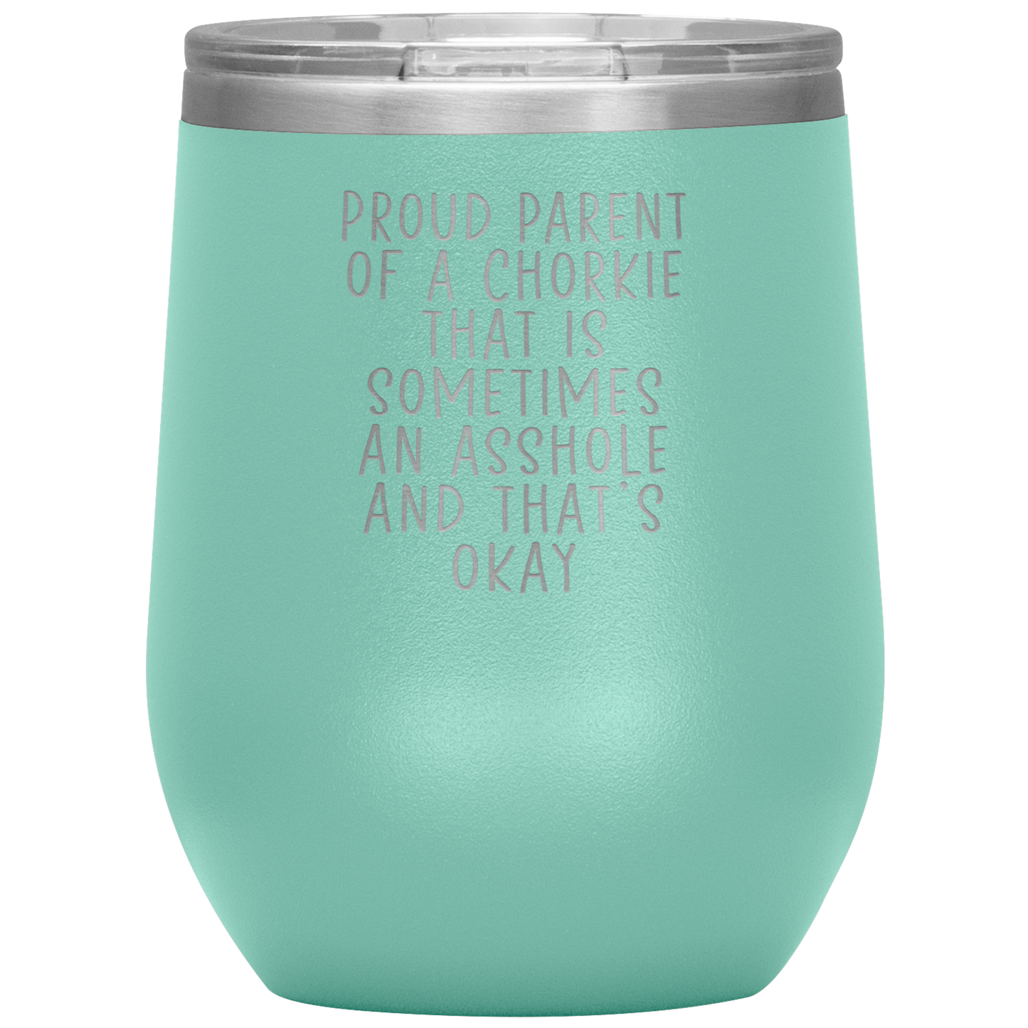 Chorkie Wine Tumbler, Chorkie Gifts, Travel Wine Cup, Birthday Gifts for Men and Women