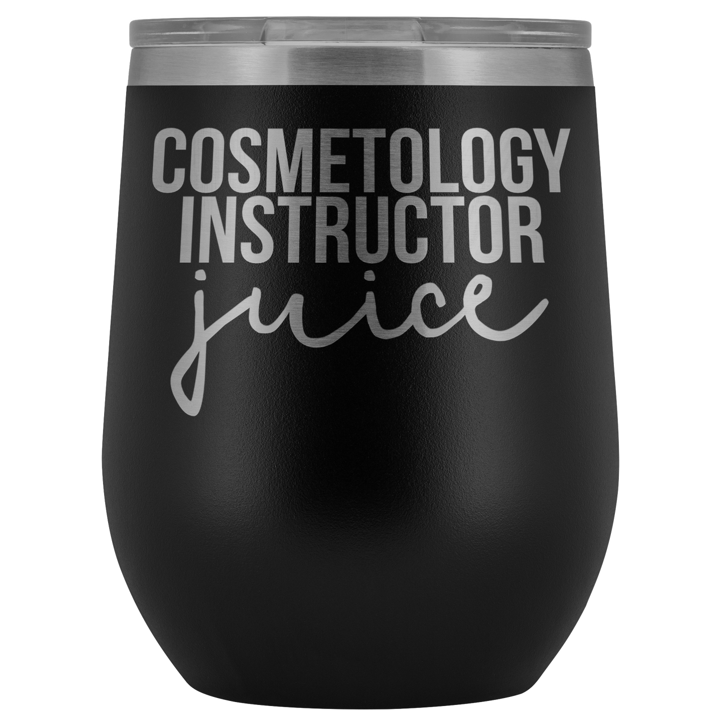 Cosmetology Instructor Gifts, Cosmetology Instructor Wine Tumbler, Cup, Funny Birthday Gifts for Men and Women