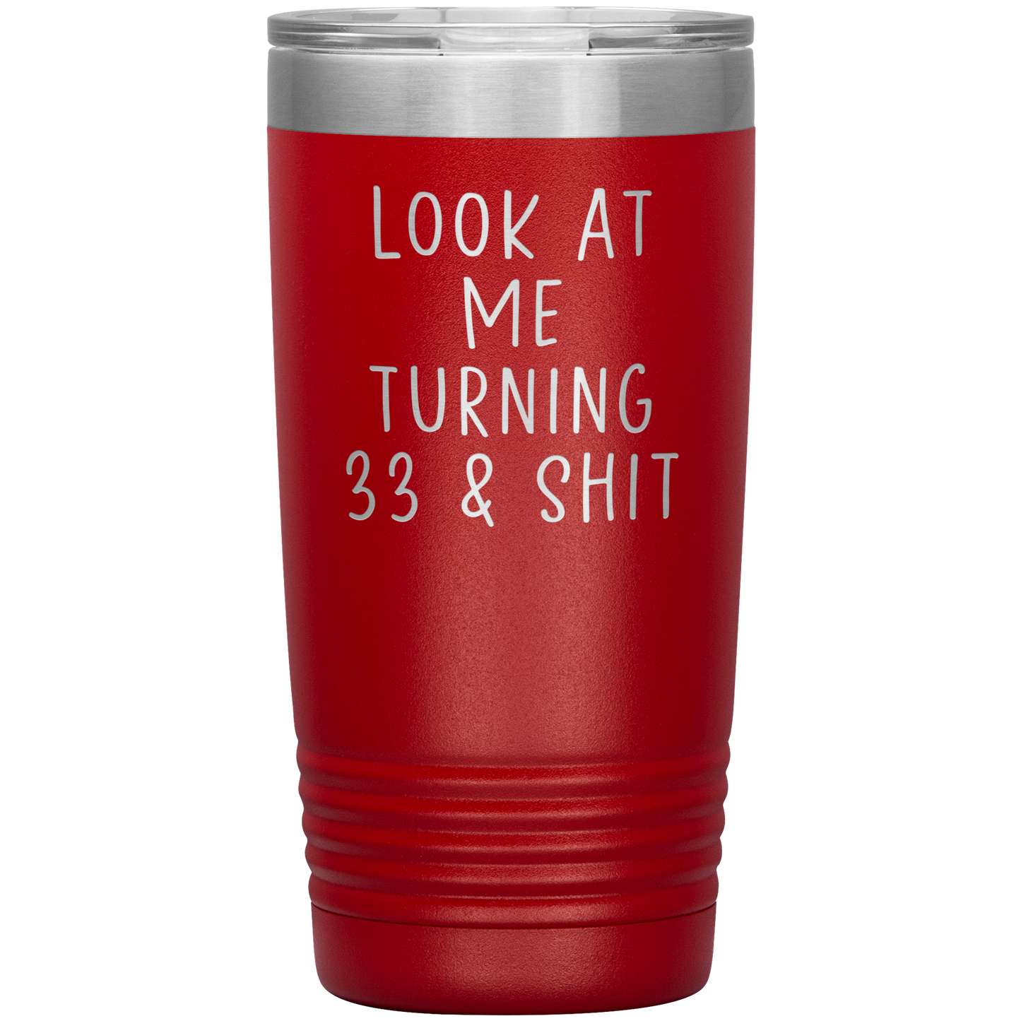 33ème anniversaire Tumbler, 33ème anniversaire des cadeaux, Café de voyage, cadeaux d'anniversaire pour hommes et femmes