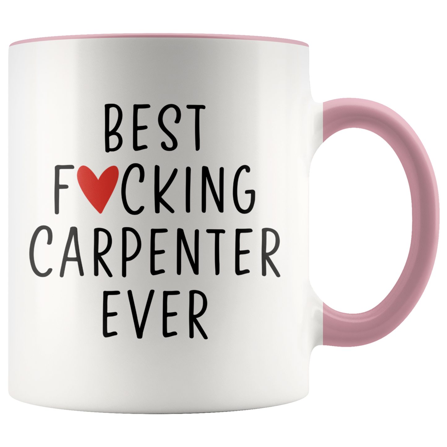 Carpenter Gifts, Coffee Mug, Two Tone Accent Cup, Birthday Gift for Men and Women