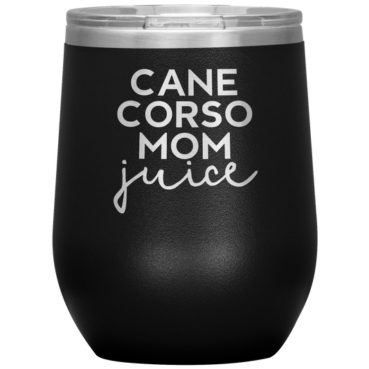 Cane Corso Mamma Wine Tumbler, Cane Corso Mamma Doni, Cane Corso Mamma Wine Cup, Regali di compleanno per Uomini e Donne