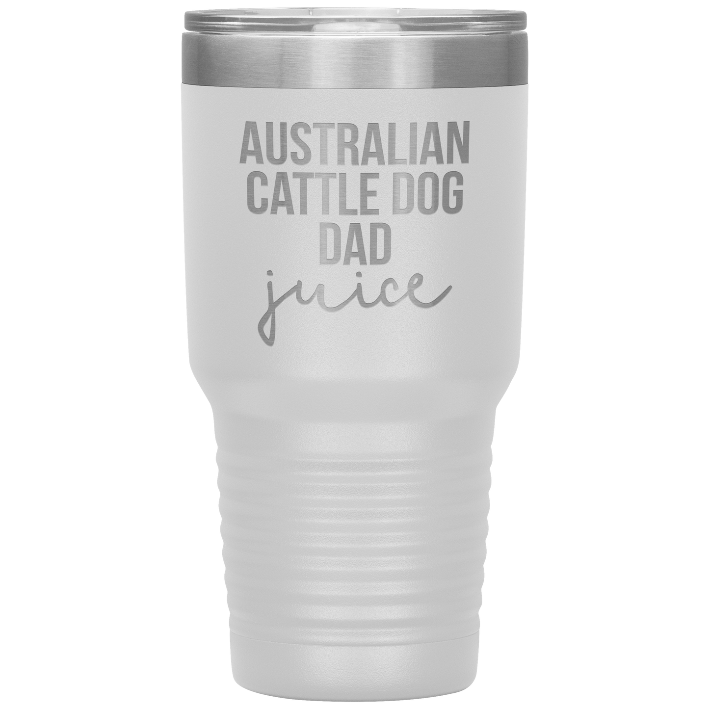 Australian Cattle Dog Dad Tumbler, Funny Travel Coffee Mug, Birthday Gifts for Men and Women