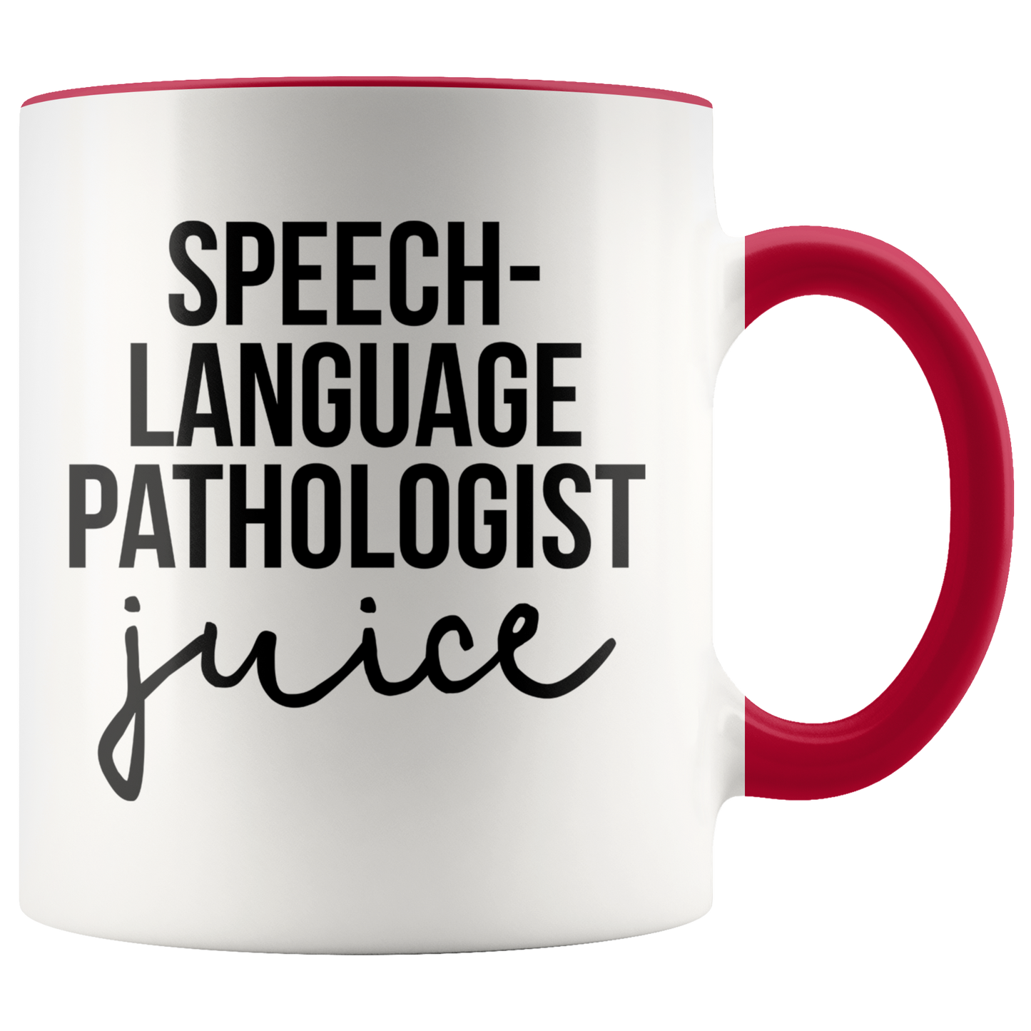 Speech Language Pathologist Gifts, Coffee Mug, Two Tone Accent Cup, Birthday Gift for Men and Women