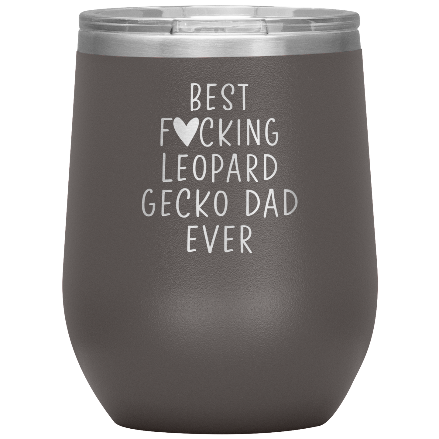 Leopard Gecko Dad Wine Tumbler, Leopard Gecko Dad Gifts, Travel Wine Cup, Birthday Gifts for Men and Women