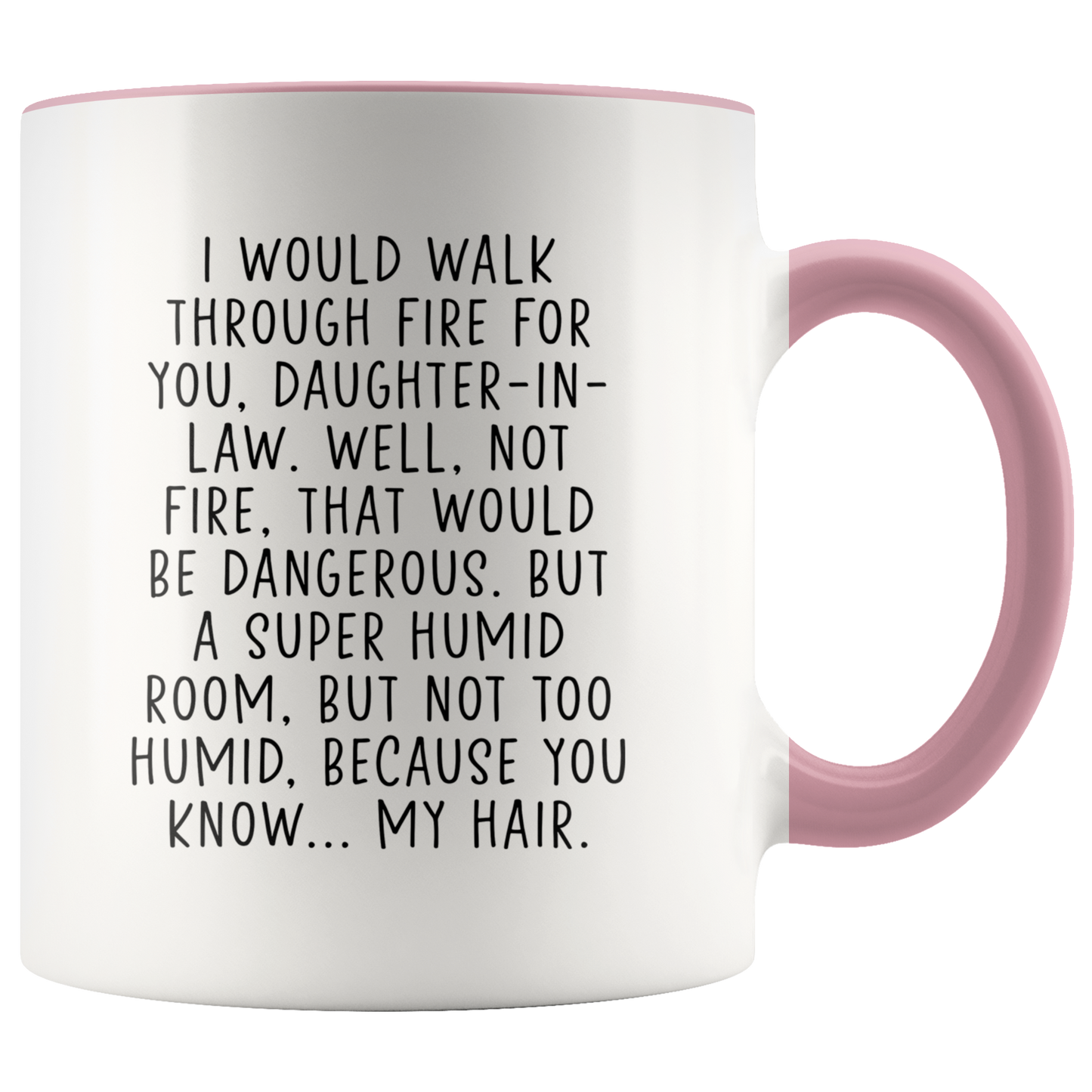 Daughter in Law Gifts, Coffee Mug, Two Tone Accent Cup, Birthday Gift for Men and Women