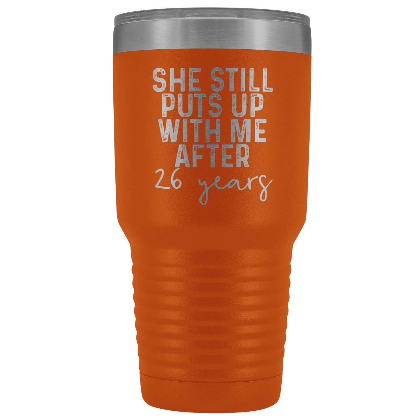 26th Wedding Anniversary, 26th Anniversary Gifts for Husband, 26 Wedding Anniversary for Men, Tumbler Mug