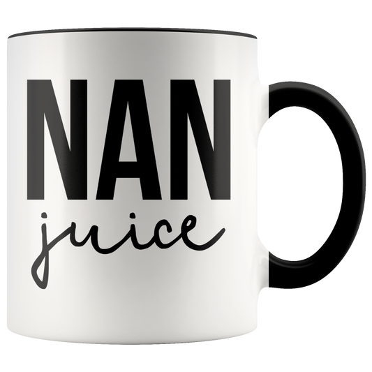 Nan Gifts, Coffee Mug, Two Tone Accent Cup, Birthday Gift for Men and Women