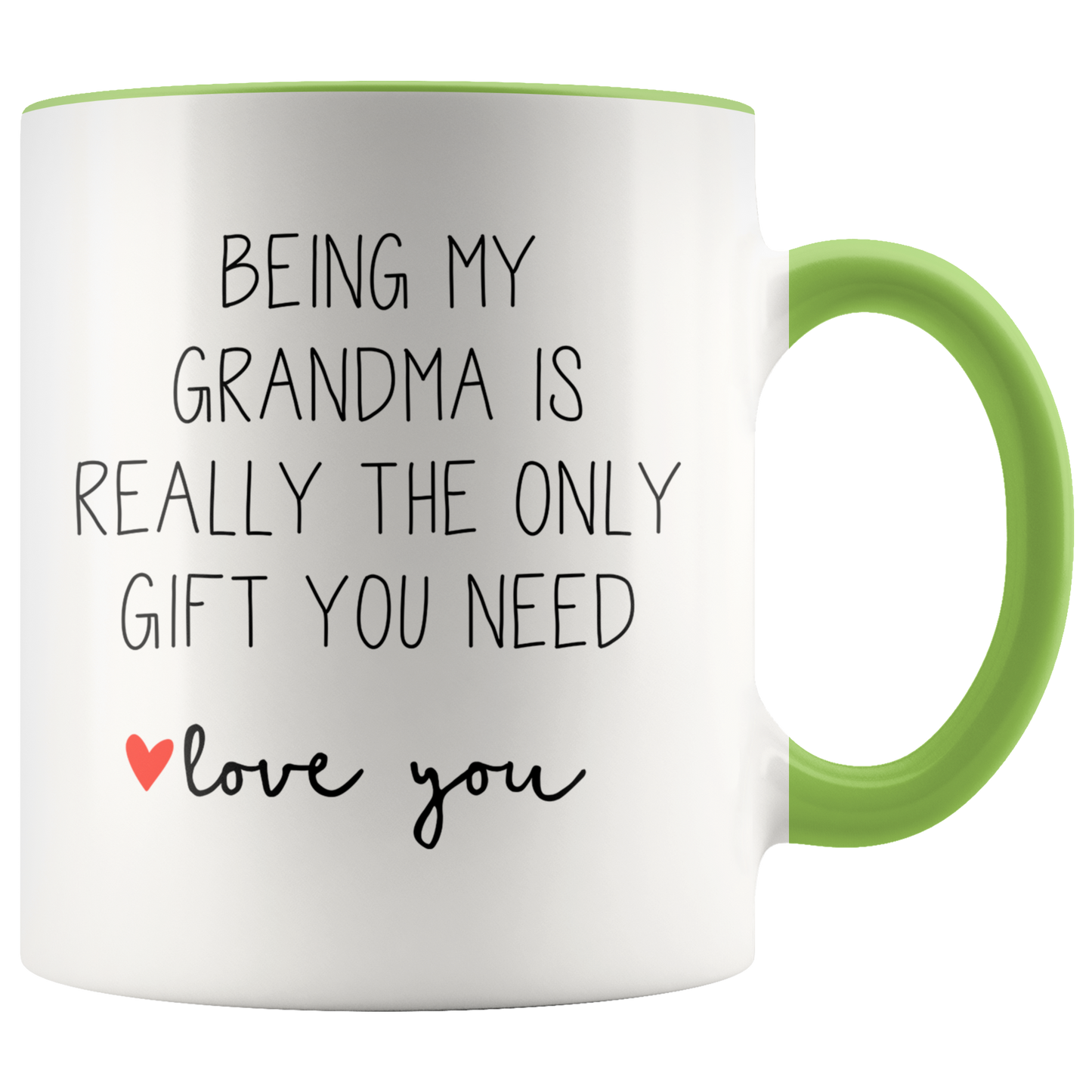 Grandma Gifts, Coffee Mug, Two Tone Accent Cup, Birthday Gift for Men and Women