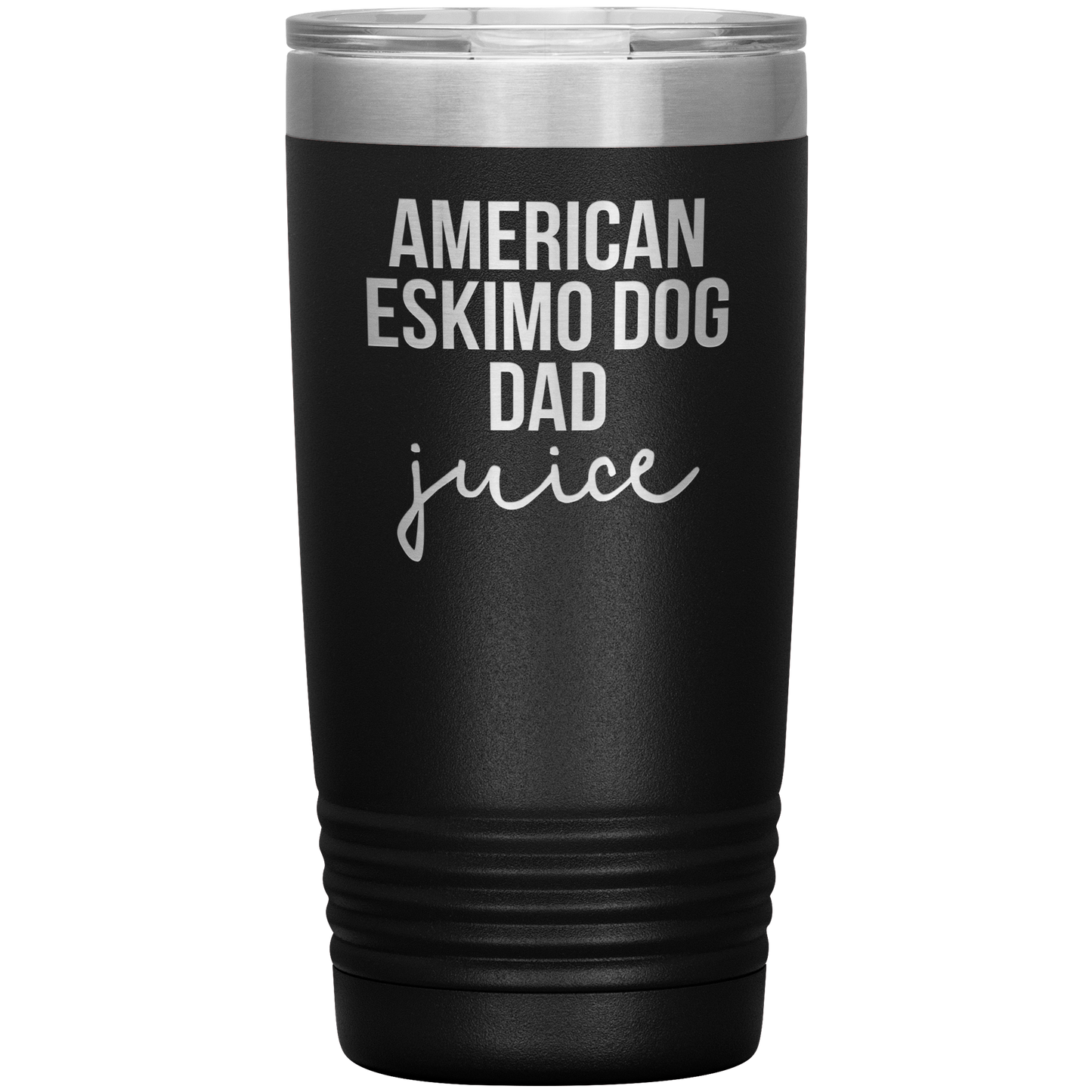 American Eskimo Dog Dad Tumbler, Funny Travel Coffee Mug, Birthday Gifts for Men and Women