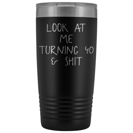 40TH BIRTHDAY GIFT 40 Anni vecchio Tumbler divertente quaranta regalo Tumbler migliore amicizia tazza di compleanno regali fratello tazze