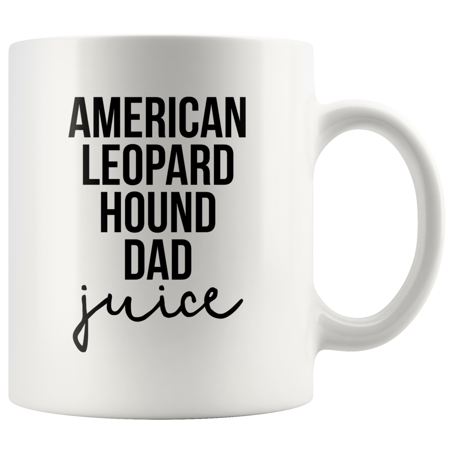 American Leopard Hound Dad Gifts, Coffee Mug, Two Tone Accent Cup, Birthday Gift for Men and Women