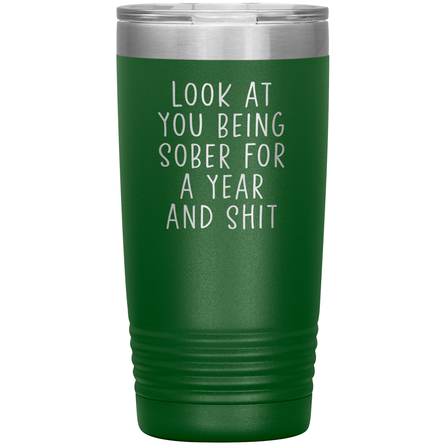 1 Year Sober Tumbler, 1 Year Sober Gifts, 1 Year Sober Coffee Mug, Sobriety Gifts for Men and Women