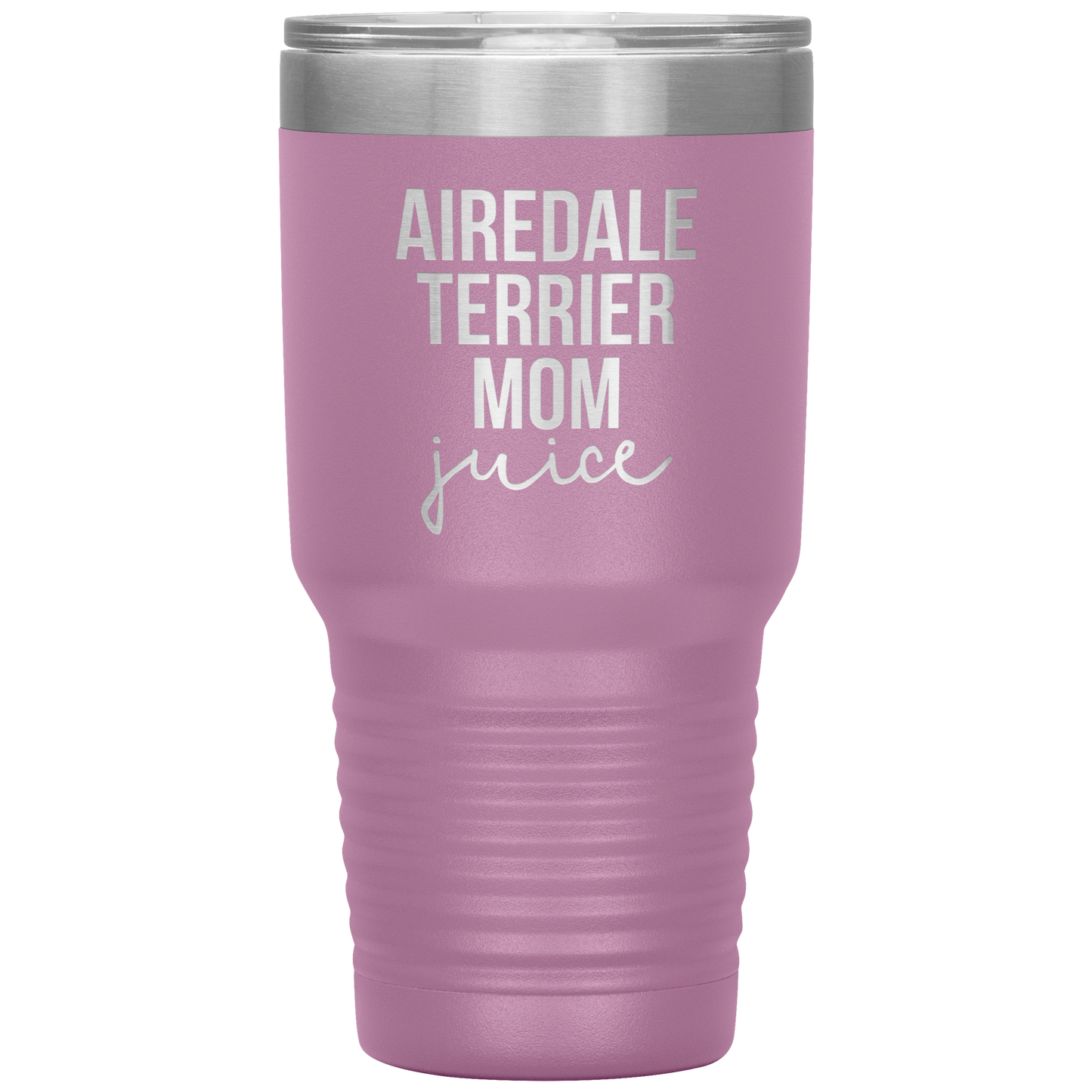 Airedale Terrier Mom Tumbler, Funny Travel Coffee Mug, Birthday Gifts for Men and Women