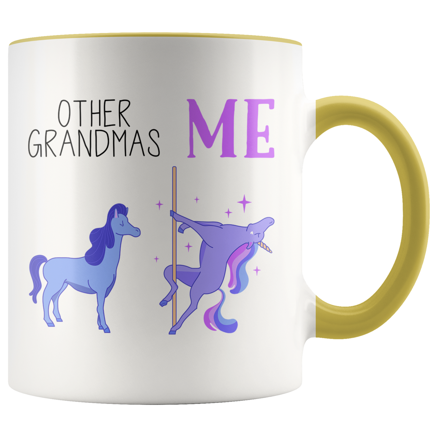 Grandma Gifts, Coffee Mug, Two Tone Accent Cup, Birthday Gift for Men and Women