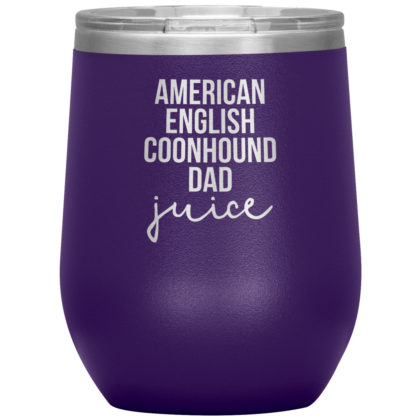 American English Coonhound Dad Wine Tumbler, Funny Travel Wine Cup, Birthday Gifts for Men and Women