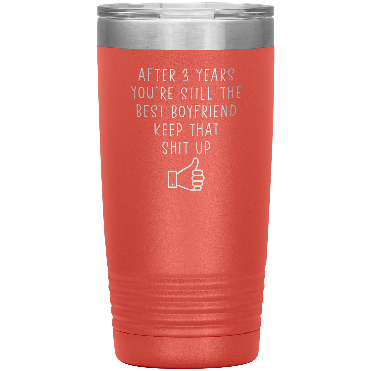 3rd Anniversary Tumbler, 3rd Anniversary Gifts, Travel Coffee Mug, Birthday Gifts for Men and Women