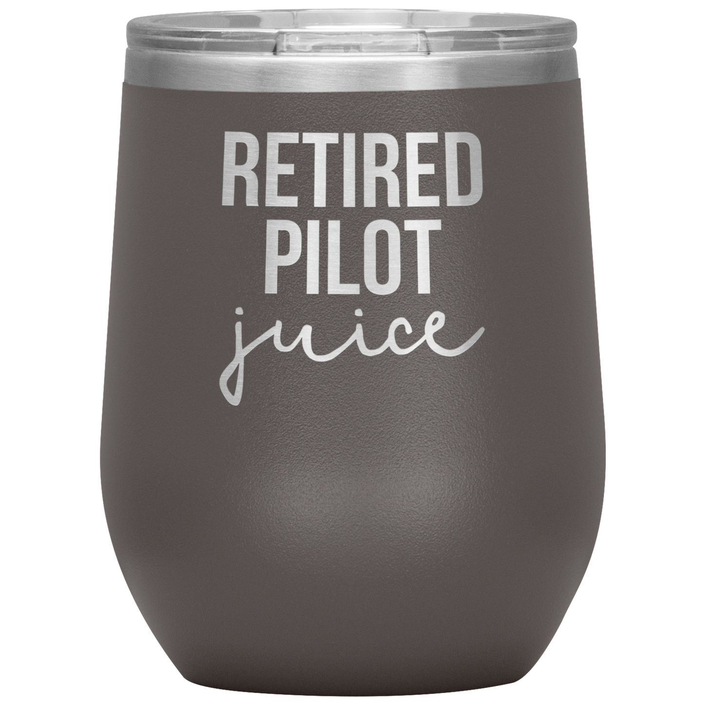 Retired Pilot Retirement Tumbler, Retired Pilot Retirement Gifts, Travel Wine Cup, Birthday Gifts for Men and Women