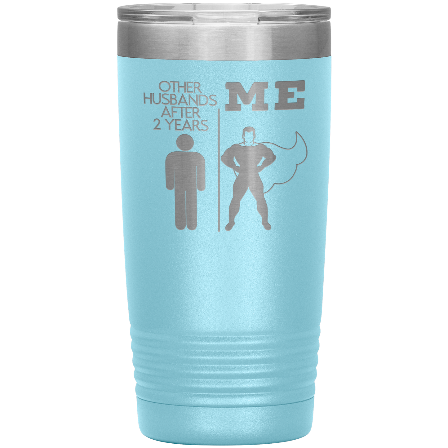 2nd Anniversary Tumbler, 2nd Anniversary Gifts, Travel Coffee Mug, Birthday Gifts for Men and Women