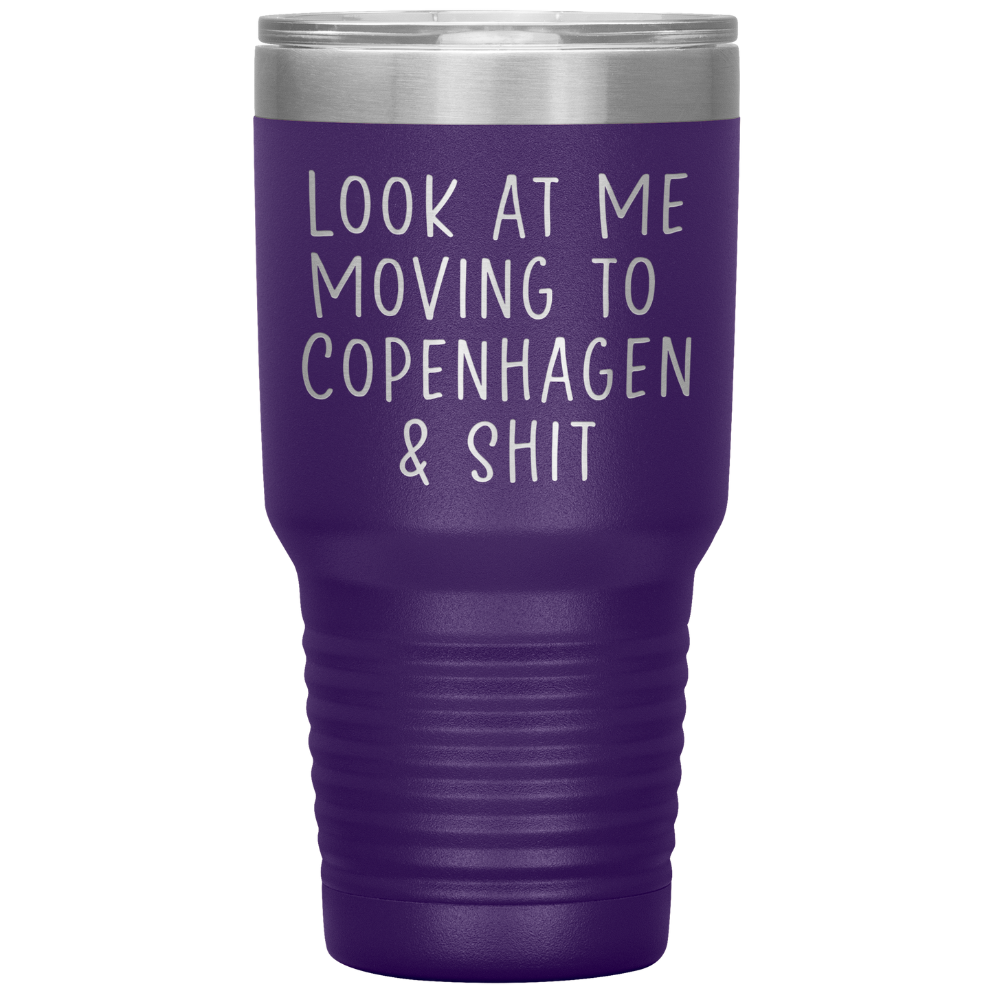 Moving to Copenhagen Denmark Tumbler, Funny Travel Coffee Mug, Birthday Gifts for Men and Women