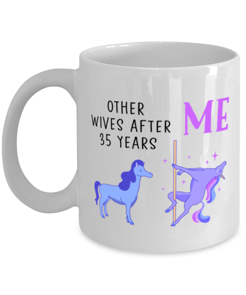 35th Anniversary Coffee Mug White Ceramic Cup