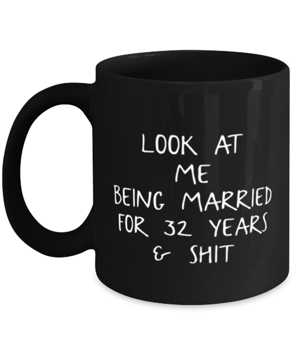 32nd Anniversary Coffee Mug White Ceramic Cup