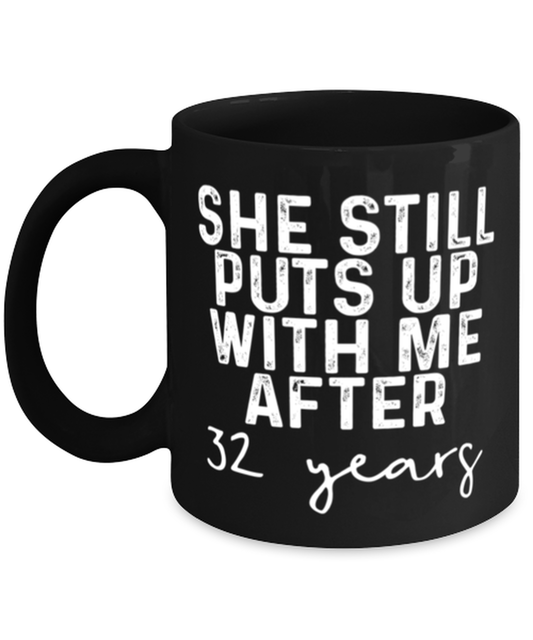 32nd Anniversary Coffee Mug White Ceramic Cup