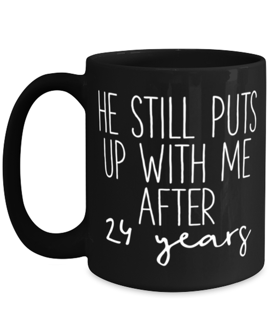 24th Anniversary Coffee Mug Ceramic Cup