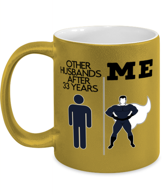 33rd Anniversary Coffee Mug White Ceramic Cup